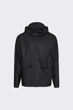 Load image into Gallery viewer, RAINS Short Hooded Coat - Black
