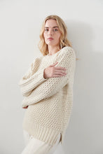 Load image into Gallery viewer, Wol Hide Mixed Stitch Pullover - Ecru