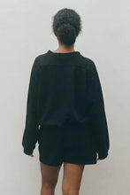 Load image into Gallery viewer, Wol Hide Easy Summer Sweatshirt : Black