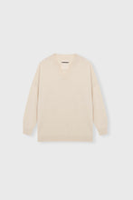 Load image into Gallery viewer, CORDERA Cashmere V-Neck Sweater - Natural