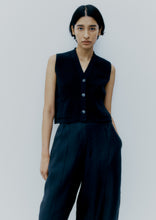 Load image into Gallery viewer, CORDERA Cotton Waistcoat - Black