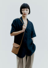 Load image into Gallery viewer, CORDERA Linen Blazer Shirt - Black