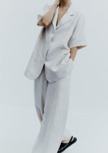 Load image into Gallery viewer, CORDERA Linen Blazer Shirt - Natural