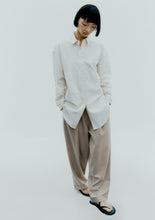Load image into Gallery viewer, CORDERA Relaxed Shirt - Beige Pinstripe