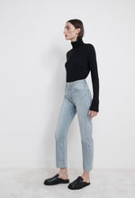 Load image into Gallery viewer, Loulou Studio Wular Light Blue Straight Denim Pants
