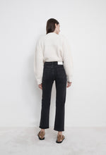 Load image into Gallery viewer, Loulou Studio Wular Grey Straight Denim Pants