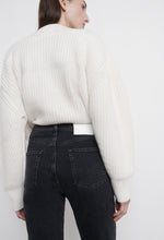 Load image into Gallery viewer, Loulou Studio Wular Grey Straight Denim Pants