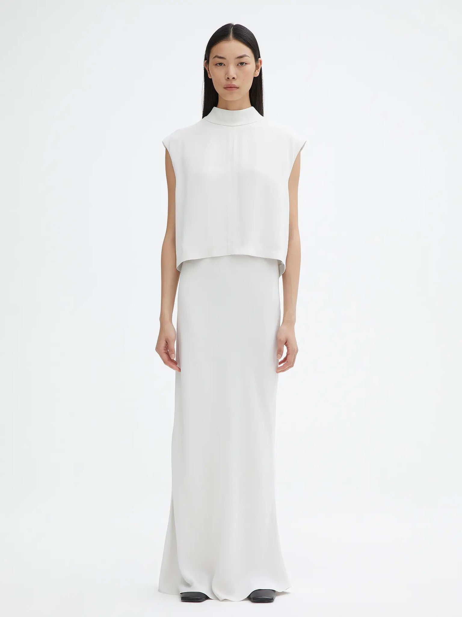 一番人気物 DAGMAR STUDIO M. – Oyster Top, Sleeveless Shiny トップス