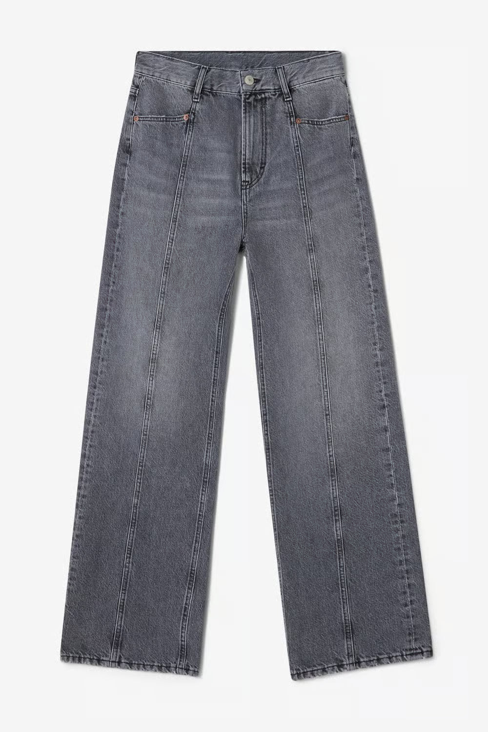 DAGMAR Loose Fit Denim, Light Grey