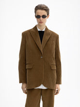 Load image into Gallery viewer, DAGMAR Corduroy Blazer - Cinnamon Brown
