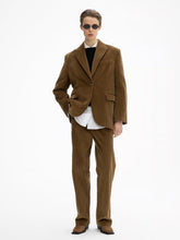 Load image into Gallery viewer, DAGMAR Corduroy Blazer - Cinnamon Brown
