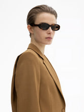 Load image into Gallery viewer, DAGMAR Short Pleated Blazer - Tobacco Brown
