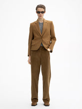 Load image into Gallery viewer, DAGMAR Short Pleated Blazer - Tobacco Brown
