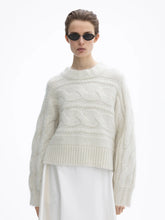 Load image into Gallery viewer, DAGMAR Curved Cable Knit, Off White
