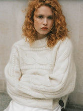 Load image into Gallery viewer, DAGMAR Curved Cable Knit, Off White
