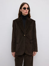 Load image into Gallery viewer, DAGMAR Corduroy Blazer, Cacao
