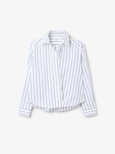 Load image into Gallery viewer, DAGMAR Cropped Shirt, White/Black
