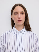 Load image into Gallery viewer, DAGMAR Cropped Shirt, White/Black
