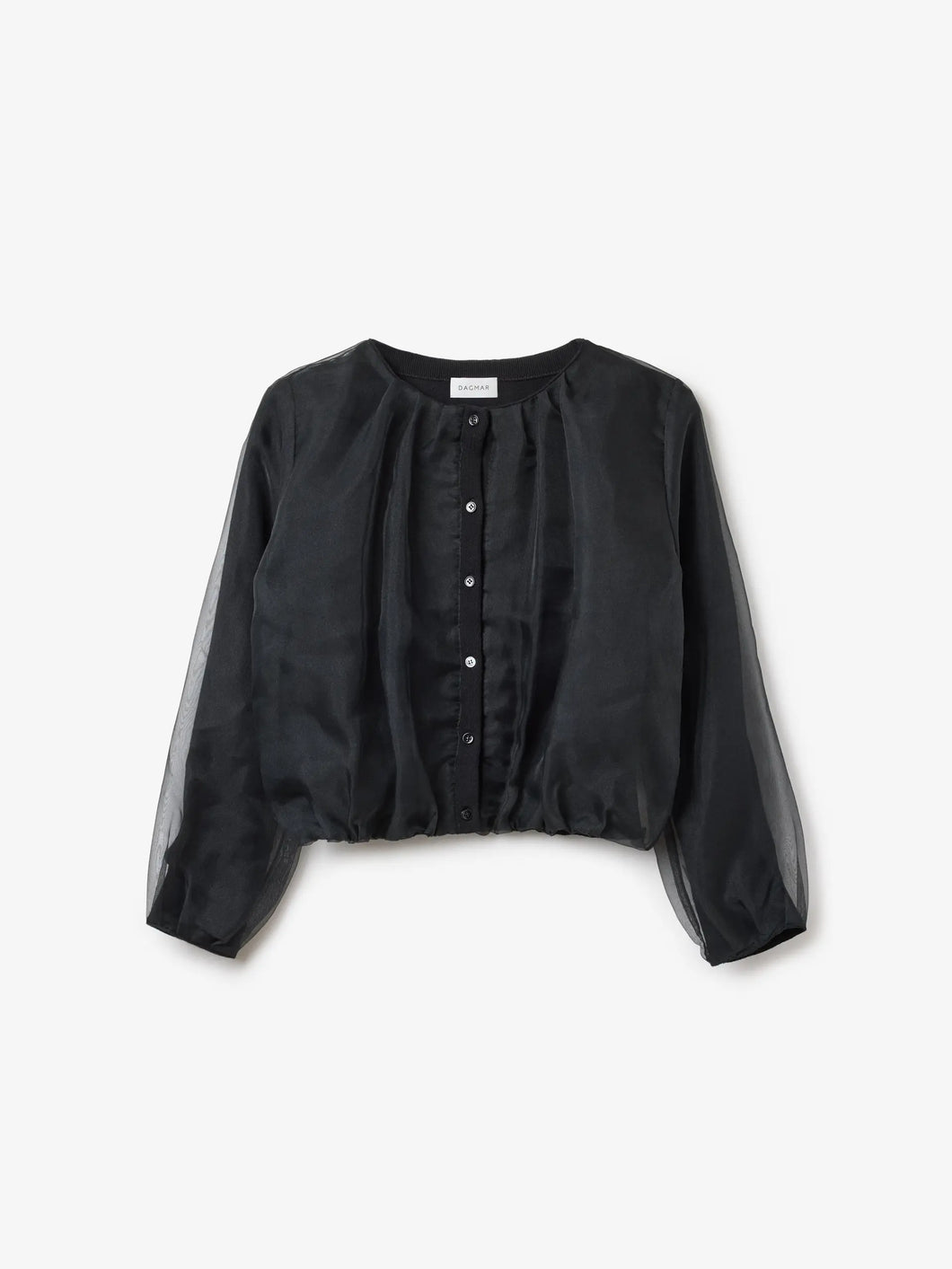 DAGMAR Chiffon Cardigan, Black