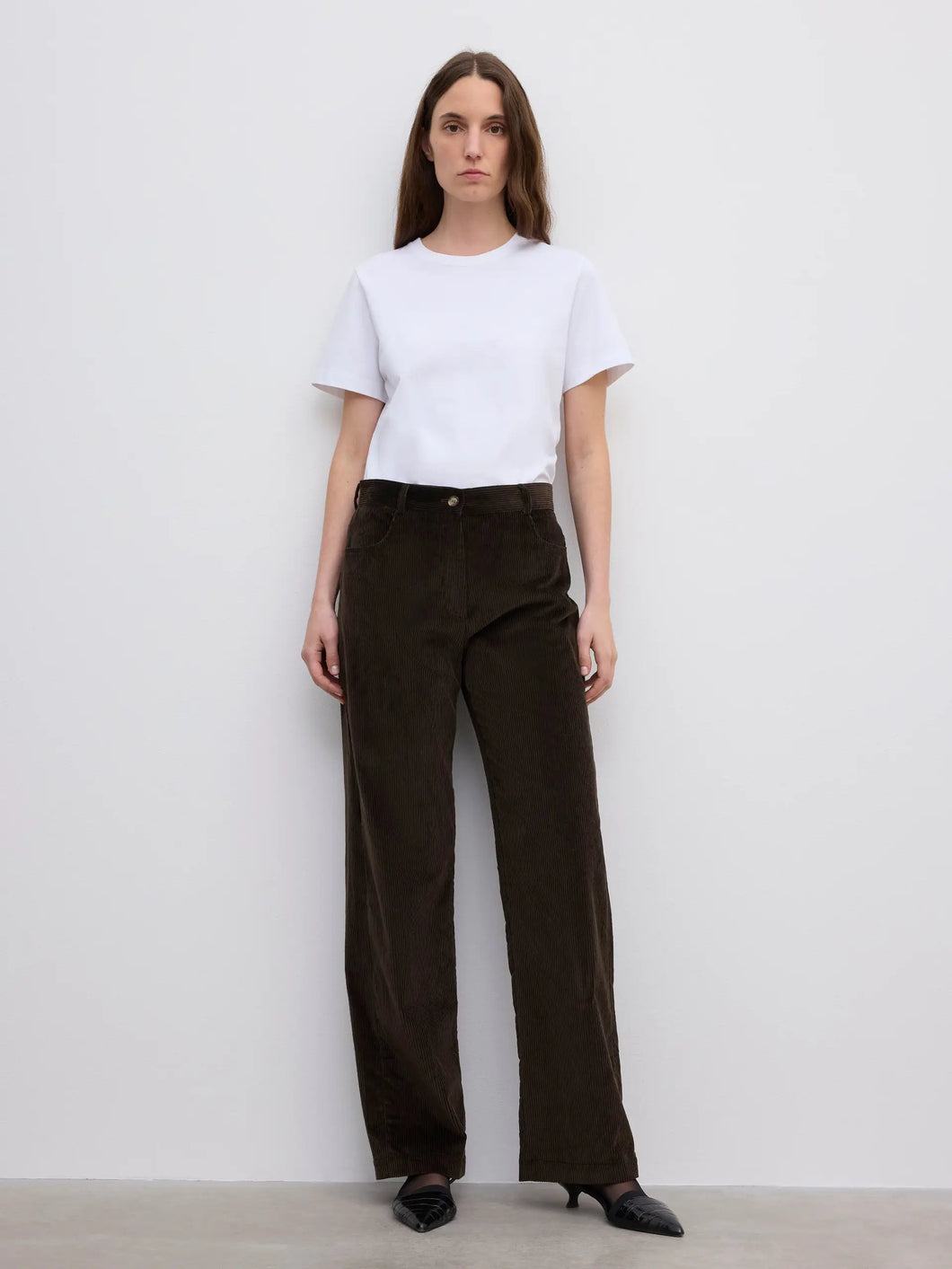 DAGMAR Corduroy Trousers, Cacao