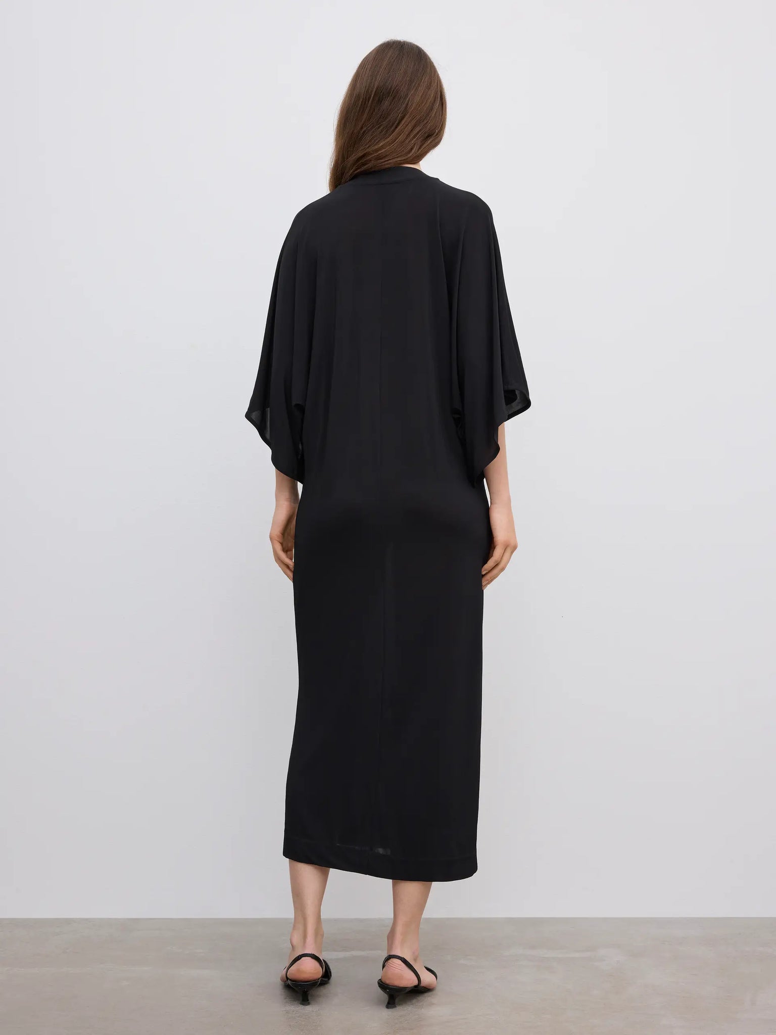 jersey kimono dress Imelda Kimono Jersey Dress-Blue, Botanical Trail