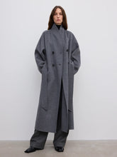 Load image into Gallery viewer, DAGMAR Relaxed Doublé Coat, Grey Melange
