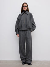 Load image into Gallery viewer, DAGMAR Wool Felt Blouson Jacket, Grey

