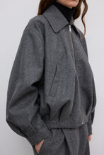 Load image into Gallery viewer, DAGMAR Wool Felt Blouson Jacket, Grey
