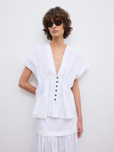 Load image into Gallery viewer, DAGMAR Cinched Cotton Top
