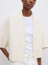 Load image into Gallery viewer, DAGMAR Short Wool Cardigan, Off White
