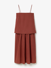 Load image into Gallery viewer, DAGMAR Cotton Strap Dress, Mahogany Red
