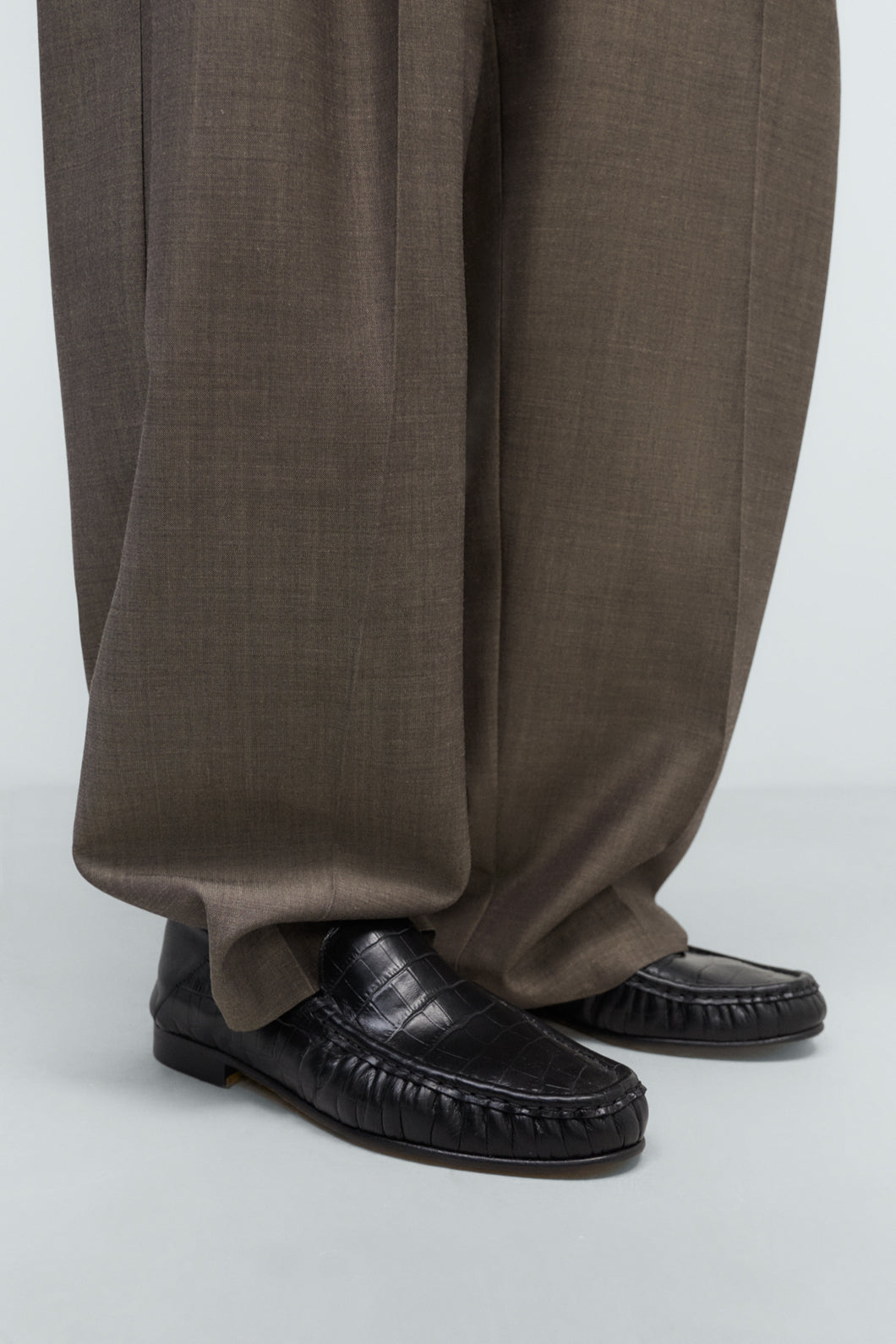 CORDERA Leather Loafer Rama Crocodile - Black