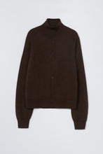 Load image into Gallery viewer, CORDERA Merino Wool Buttoned Sweater - Espresso
