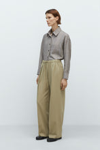 Load image into Gallery viewer, CORDERA Pleated Relaxed Pant - Olive Grey

