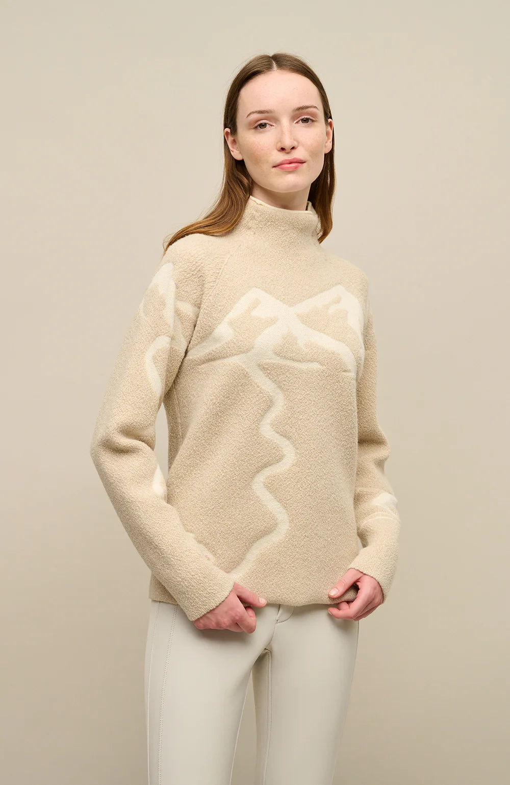 FRAUENSCHUH Chatel Merino Wool Sweater - Pearl