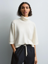 Load image into Gallery viewer, CORDERA Cotton Cashmere Turtleneck Sweater - Natural
