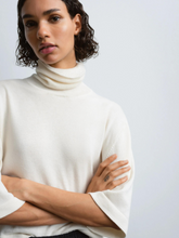 Load image into Gallery viewer, CORDERA Cotton Cashmere Turtleneck Sweater - Natural
