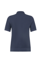 Load image into Gallery viewer, FRAUENSCHUH Myla Cotton Pique Polo Shirt, Midnight
