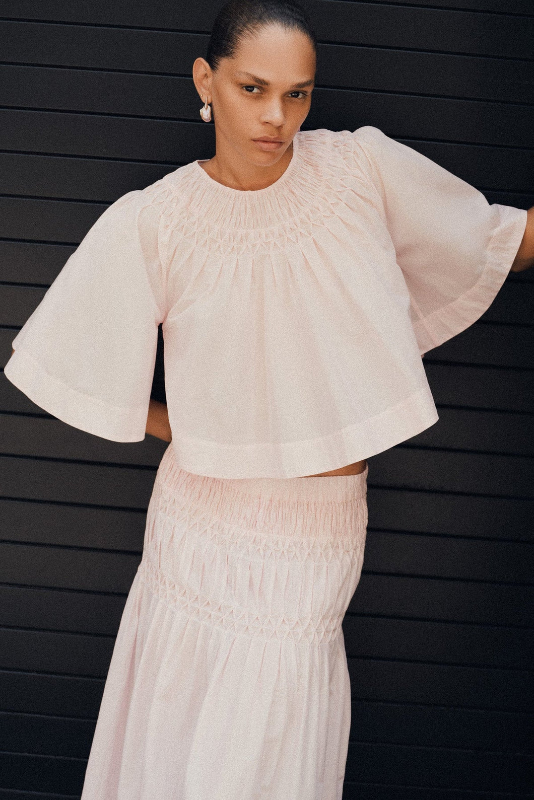 Merlette シャーリングトップス Merlette Sanjh Top, Lotus – M. STUDIO