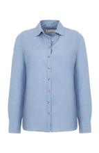 Load image into Gallery viewer, FRAUENSCHUH Juna Linen Shirt in Denim
