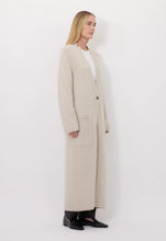 Load image into Gallery viewer, Lou Lou de Saison Smet Yak Blend Maxi Cardigan - Stone Melange
