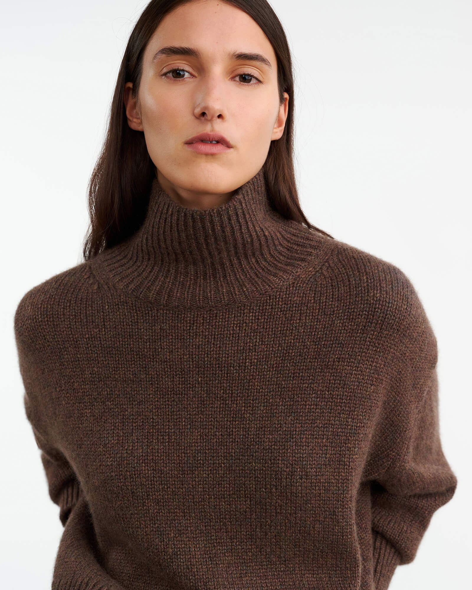 lui jewelry ニット　ブラウン ANISA CASHMERE SWEATER | Nili Lotan