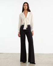 Load image into Gallery viewer, Nili Lotan Angelique Tie Neck Blouse, Ivory
