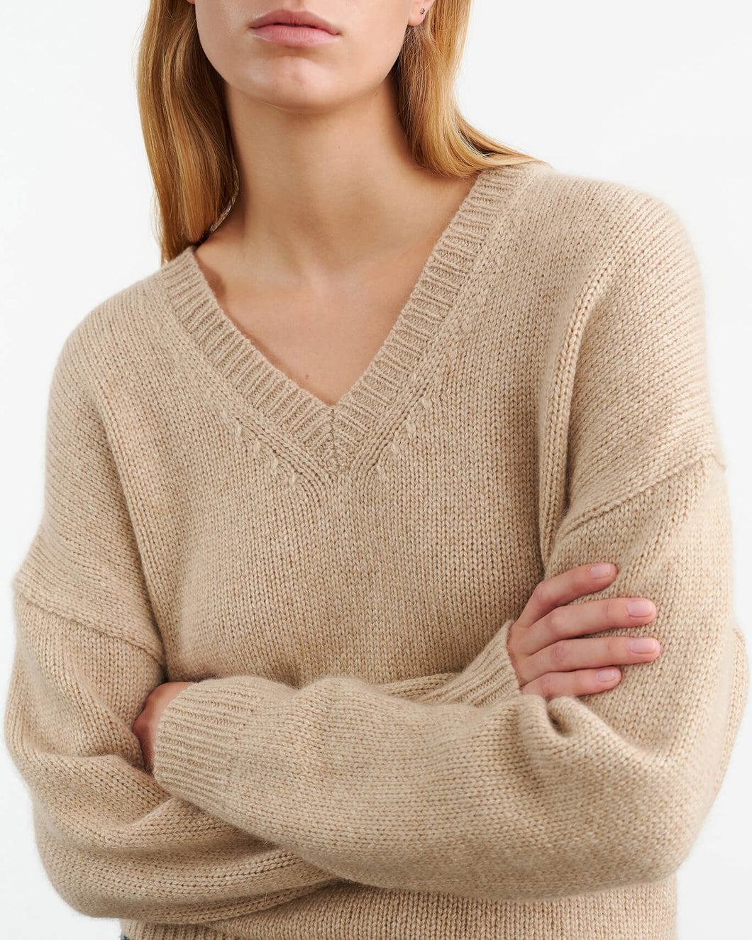 Nili Lotan Shagan Sweater, Parchment