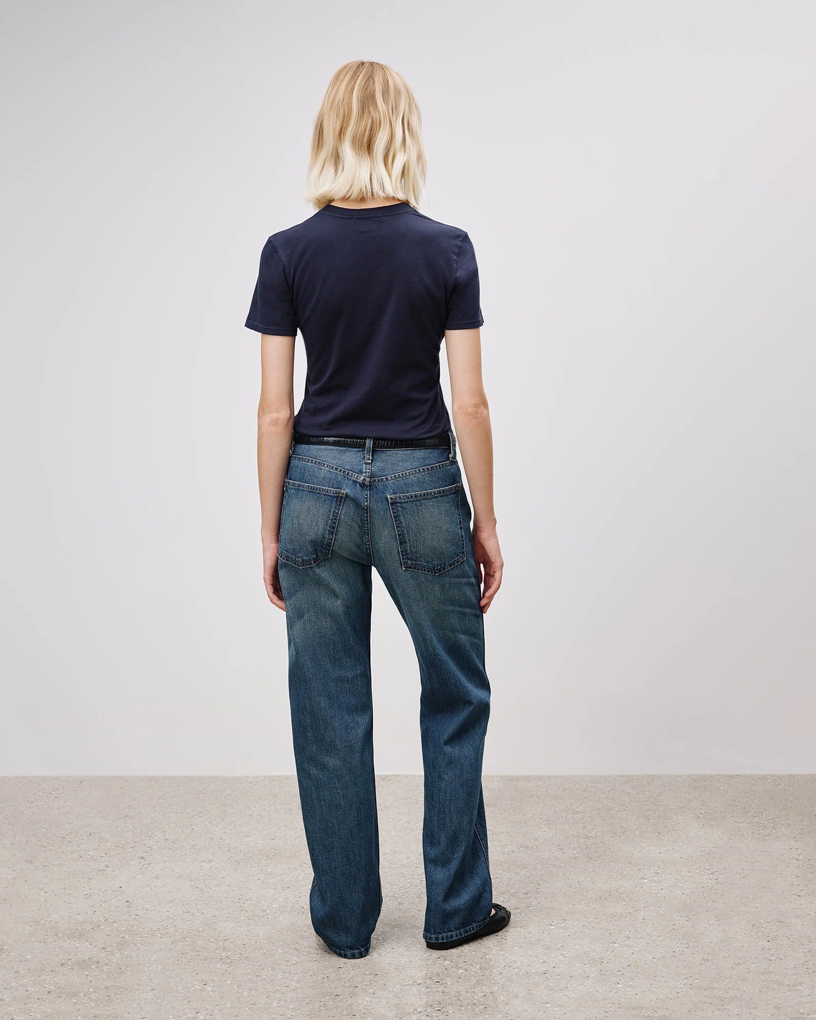 【Nili Lotan】 Welder mid-riseストレートジーンズ MATTEO | Men's Mid Rise Relaxed Straight Leg Welder Jean