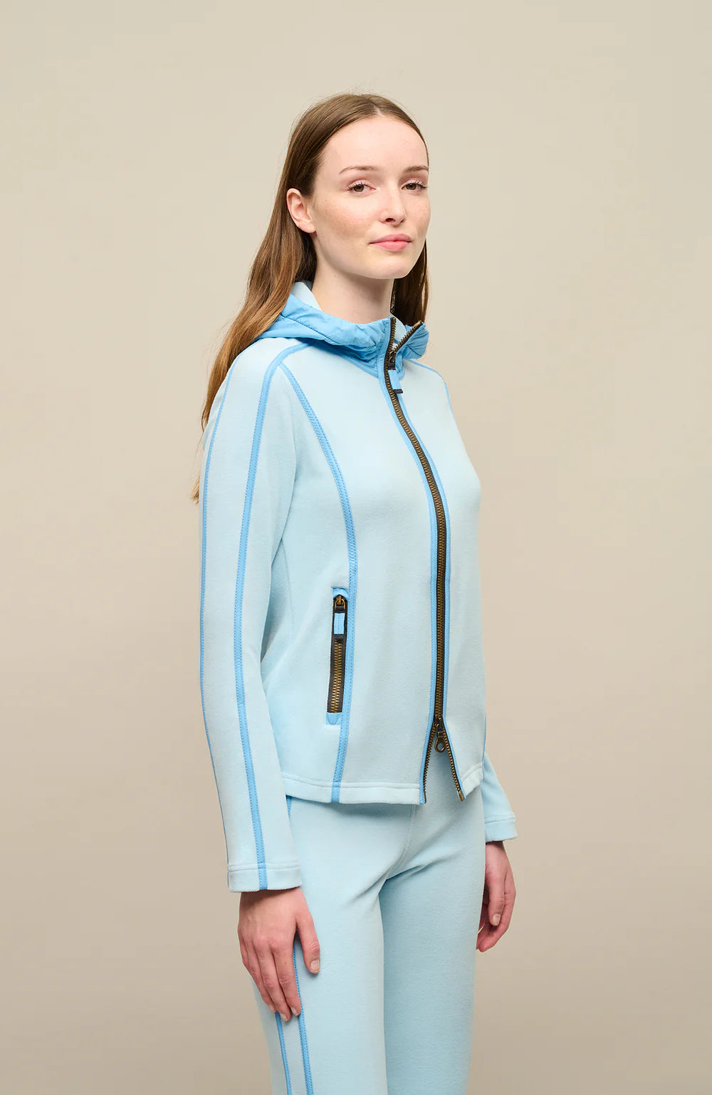 FRAUENSCHUH Rania Biodegradable Fleece Jacket BF, Light Sky