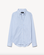 Load image into Gallery viewer, Nili Lotan Dyllan Shirt - Ivory/Blue Stripe
