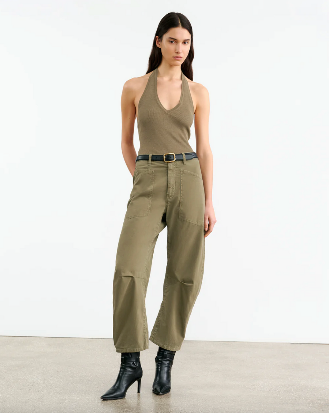 Nili Lotan Shon pant - Military Green