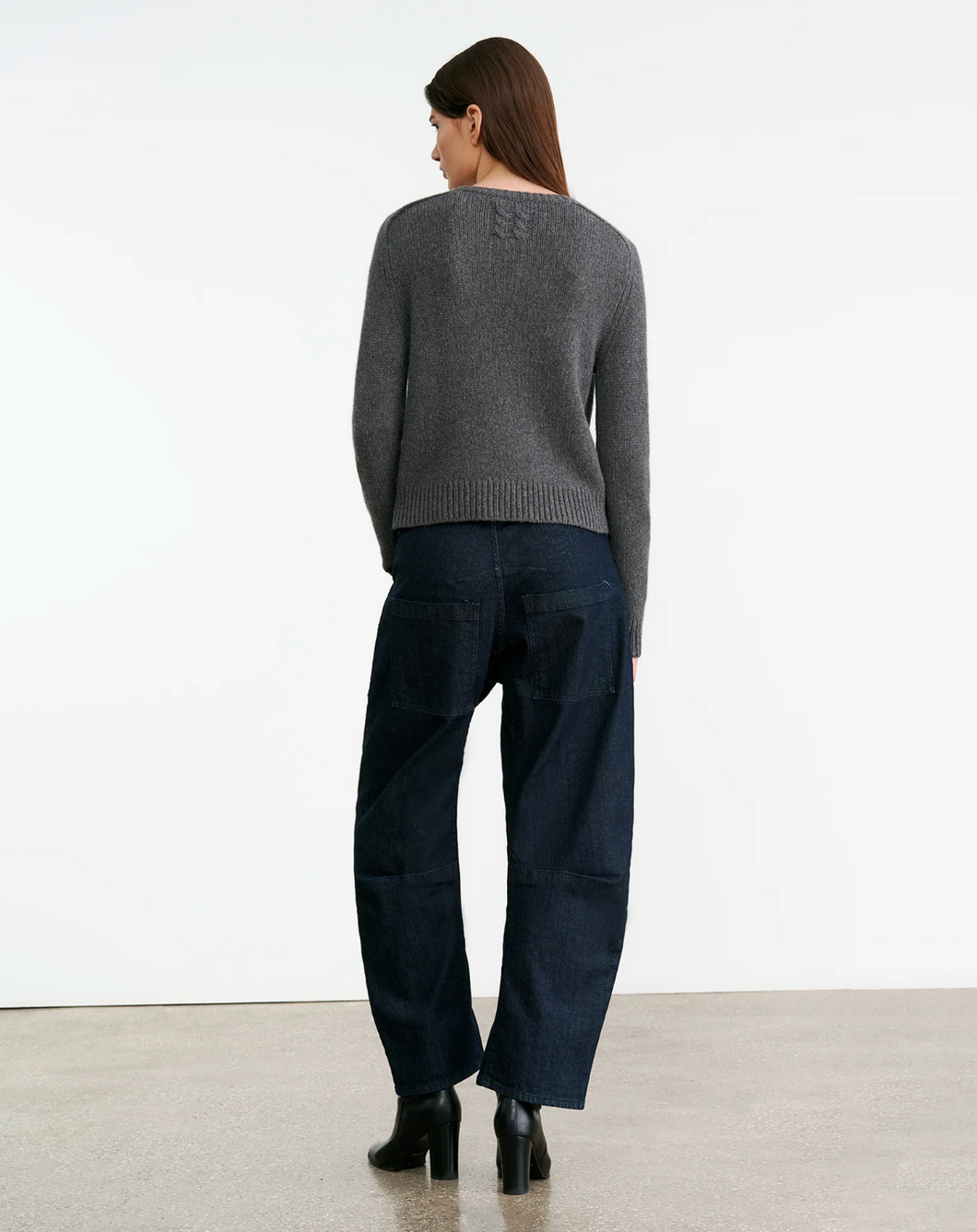 Nili Lotan Laurel Sweater, Dark Charcoal
