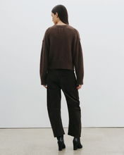 Load image into Gallery viewer, Nili Lotan Shon pant - Corduroy Chocolate Brown
